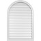 Ekena Millwork Round Top Surface Mount PVC Gable Vent: Functional, w/ 2"W x 2"P Brickmould Sill Frame, 28"W x 42"H GVPRT28X4203SF - alternate 1